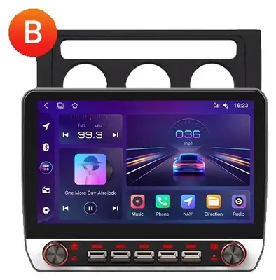 Immagine prodotto di Sistema audio per auto, touchscreen, supporto multimediale multifunzione, compatibile con Touran 1 (2003-2010), V3 Pro C (2GB-64GB) - 10,1 pollici - Nero