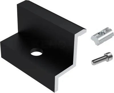 Produktbild von 10st Endklemme 40mm mit Schraubenset Schwarz Photovoltaik Solar PV
