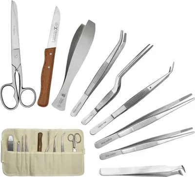 Produktbild von Küchen-Set Nr. 1 aus Grätenpinzetten - Kochpinzetten - Schälmesser