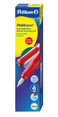 Image de Pelikan® 802987 Stylo pour écoliers Pelikano® Rouge, plume M, en boîte pliante