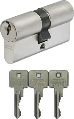 Produktbild von ABUS A93 Doppelzylinder 35/35mm mit 3 Schlüssel, mit Not-u. Gefahrenfunktion und Bohrschutz, Profil C73 C83