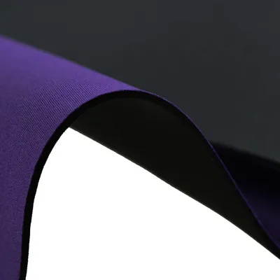 Stretch Stoff Neoprenstoff lila-hellgrau