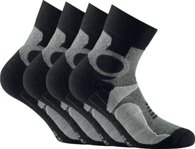 Produktbild von Rohner Basic Uni Trekking Quarter Socken, 4er Pack - Basic Outdoor Socks, Sportsocken Grau 47-50