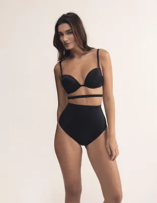 Zdjęcie produktu dla Biustonosz push-up Henderson, czarny, z elastycznymi ramiączkami, rozmiar 75D