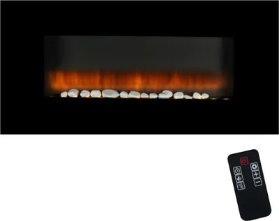 Obrázek produktu pro Classic Fire Elektrický krb Classic Fire Atmosphere Vancouver - Dálkové ovládání a časovač - LED plameny - 2000W - černá
