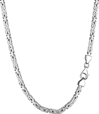 Produktbild von Massive Königskette 925er Silber Kette 3633 , 55cm Lang, 3,0mm Breit