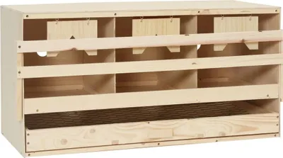 Produktbild von 3er Legenest 72x33x38 cm Massivholz Kiefer