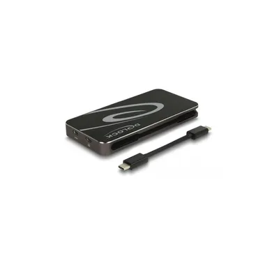 Productafbeelding van Delock 87773 DELOCK USB Type-C 3.2 Dockingstation 4K HDMI + DP USB Hub