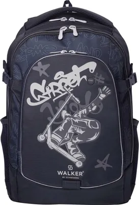 Immagine prodotto di Walker zaino della scuola zaino con scomparto per laptop Fame 2.0 LED Backpack 28L Super Skate grigio scuro