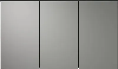 Image de Synnax armoir de salle de bain avec miroir 3 portes miroir gris.