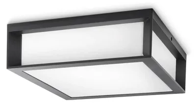 Obrázek produktu pro Philips EcoMoods Nástěnné svítidlo Skies, 14 W E27 P45, bez žárovky, Venkovní stropní světlo, Antracit, Kov, IP44, Terasa, Zahrada, II