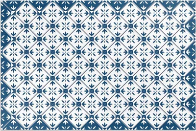 Produktbild von Rhombuswürfel dekoratives mosaik – Vinylteppich – 140x210 cm – Outdoor Teppich – Terrasse – Wetterfest – Modern