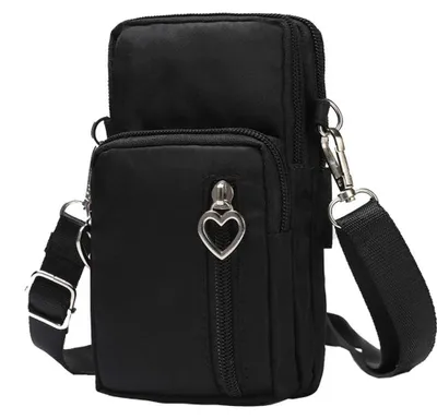 Produktbild von Umhängetasche für Damen, Oxford-Stoff, Schwarz
