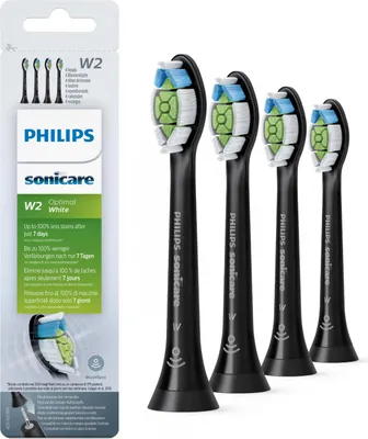 Zdjęcie produktu dla Philips 4 standardowe główki szczoteczki sonicznej, 4 szt., Czarny, Średni