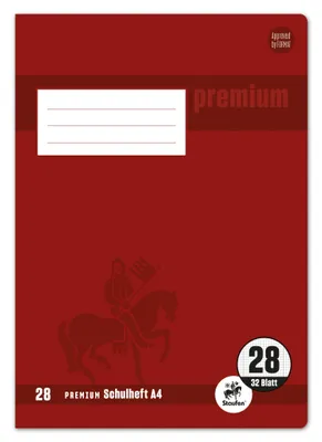 Obrázek produktu pro Staufen® 734010628 Cvičebnice Premium Lineatur 28 šachovnicových vnitřních a vnějších okrajů