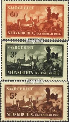 Produktbild von Briefmarken Saarland 1933 Mi 168-170 (kompl.Ausg.) postfrisch Explosionsunglück