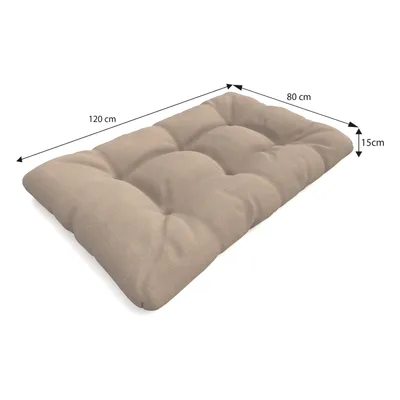 Image de POKAR Coussin pour palette avec belle surpiqûre Garniture canapé-palette, Taille:Set de 6, Couleur:Beige