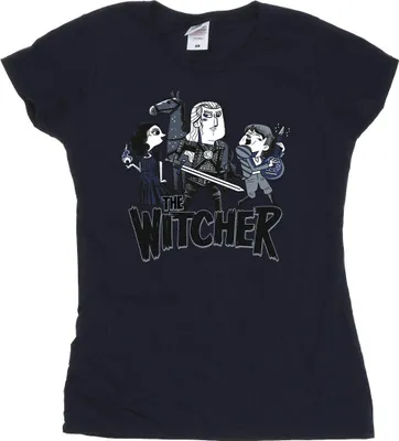 Produktbild von Netflix - "The Witcher" T-Shirt für Damen BI44219 (S) (Marineblau)