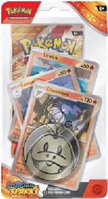 Immagine prodotto di Pokemon Surging Sparks: Chandelure Premium Checklane Blister