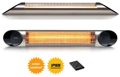 Obrázek produktu pro Veito Blade 2000, Infračervený elektrický přímotop, Uhlíková vlákna, CE, TUV / GS, Vnitřní a venkovní, Strop, Zeď, Stříbrná