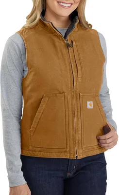 Produktbild von Carhartt Weste SHERPA LINED MOCK NECK VEST 104224, Farbe:carhartt® brown, Größe:M