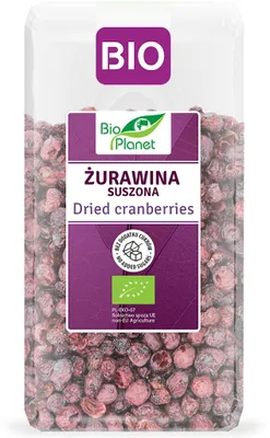 ŻURAWINA SUSZONA NIESŁODZONA BIO 100 g - BIO PLANET
