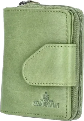 Produktbild von The Skandinavian Brand Leder Geldbörse Hochformat  grün