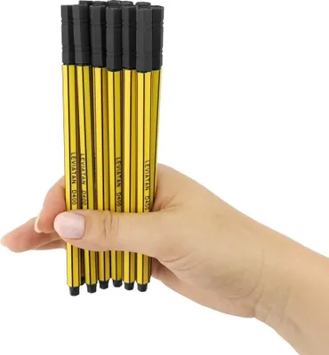 Produktbild von LEVIATAN 12 Stück Fineliner schwarz für den täglichen Gebrauch geeignet hohe Qualität