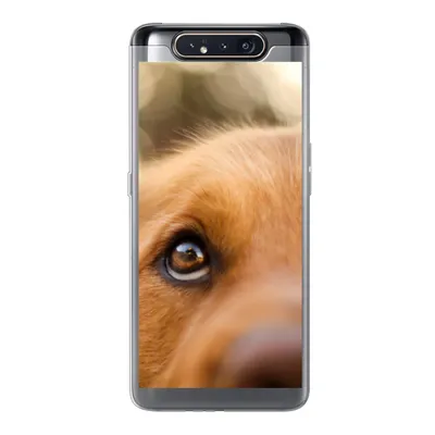 Produktbild von MuchoWow® Handyhülle Schutzhülle Hülle für Samsung Galaxy A80 Das Glitzern im Auge des Golden Retrievers Silikon Softcase Handy Hülle - Schutzdeckel
