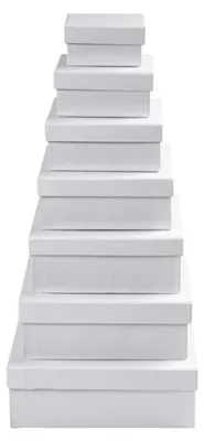 Productafbeelding van Creativ Company 26419, Opbergdozen, Wit, Vierkant, Karton, Effen, Universeel