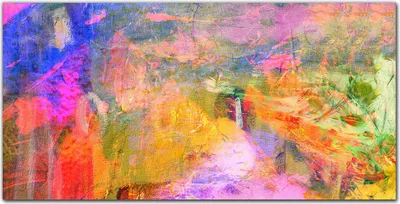 Produktbild von Coloray Küchenrückwand 100x50 Spritzschutz aus Glas - Kunst