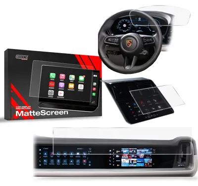 Image de Film mat pour écran de voiture 3en1 pour Porsche Panamera 3 12,3" + 10,9" (2024-2025), Grizz Protector