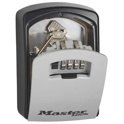 Zdjęcie produktu dla MASTER LOCK 5403EURD, Metal, Czarny, Szary, 1 hak., Zamek szyfrowy, 105 x 51 x 146 mm, 79 x 42 x 117 mm