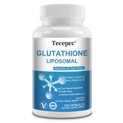 Image de Glutathione Liposomal 1000mg (120 capsules) Complément alimentaire, peau, désintoxication, antioxydant, éclaircissement de la peau, système immunitaire