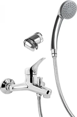 Produktbild von Wall-mounted bathtub mixer with shower set