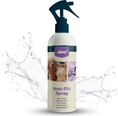 Produktbild von nimo® Anti Filz Spray | für Hunde, Katzen & Haustiere | Entfilzungsspray löst Verfilzung & Knoten im Fell | leichtere Kämmbarkeit, Fellpflege, Entwirrung