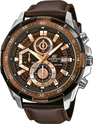 Produktbild von Casio EDIFICE EFR-539L-5A Chronograph Armbanduhr 47mm Gehäuse Lederarmband
