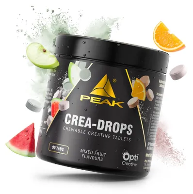 Productafbeelding van Crea-Drops I 90 kauwtabletten I smaken appel, watermeloen en sinaasappel