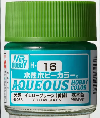 Produktbild von Mr Hobby - Gunze H-016  - Aqueous Hobby Colors (10 ml) Yellow Green - Neu