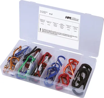 Produktbild von Müllner Karabinerhaken-Sortiment, 45-tlg.BOX-KH45