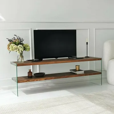 Immagine prodotto di Umbria - Mobile Porta tv, 140x35x45h cm Marrone, 2 Ripiani