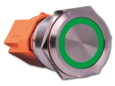 Obrázok produktu pre Joy-it BUTTON22A-L-GR Tlačidlový spínač 250 V/AC 15 A 1 x Zap/Vyp IK10, IP67 momentový 1 ks