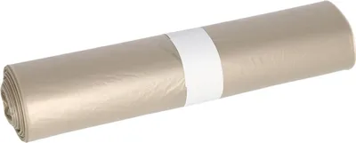 Image de DEISS 29005 Sac poubelle recyclé, 120L, 25 pièces, transparent