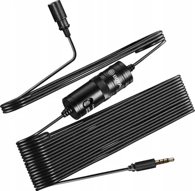 Zdjęcie produktu dla BOYA BY-M1, Mikrofon Lavalier/lapel, -30 dB, 65 - 18000 Hz, Wielokierunkowy, Przewodowa, 3,5 mm (1/8")