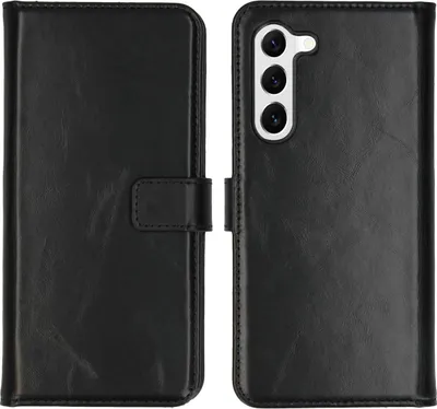 Obrázok produktu pre Selencia Originálne kožené puzdro na knihy pre Samsung Galaxy S23 - čierne