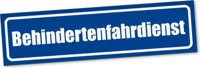 Produktbild von PantherPixel Behindertenfahrdienst Magnetschild Auto Fahrservice Magnetfolie Geschenkidee 45 x 12 cm STANDARDFARBFOLIEN
