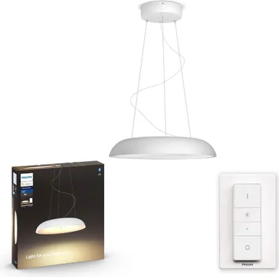 Produktbild von Philips Hue Amaze White Ambiance Bluetooth LED Pendelleuchte mit Dimmschalter