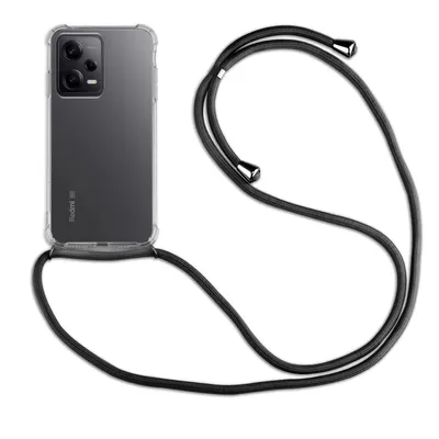 Produktbild von Handykette für Xiaomi Redmi Note 12 Pro+ Handyhülle mit Band Hülle mit Kordel Schwarz