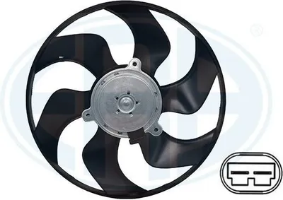 Produktbild von ERA 352130 Lüfter Motorkühlung Kühlerlüfter für RENAULT Clio III Schrägheck (BR0/1, CR0/1) Wasserkühler Ø341mm