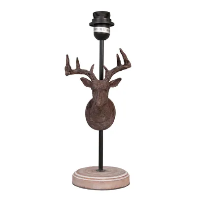 Immagine prodotto di Base per lampada Clayre & Eef Ø 20x46 cm in ferro marrone cervo